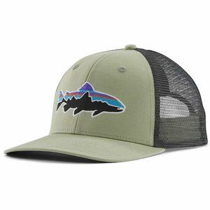 Patagonia Fitz Roy Trout Trucker Hat Salvia Green  Unisex Fishing  NWT